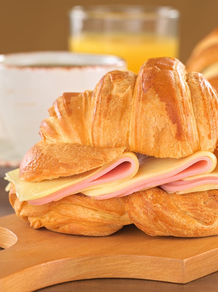 CROISSANT DE JAMÓN COCIDO Y QUESO